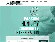 Tablet Screenshot of crossfitmyrtlebeach.com